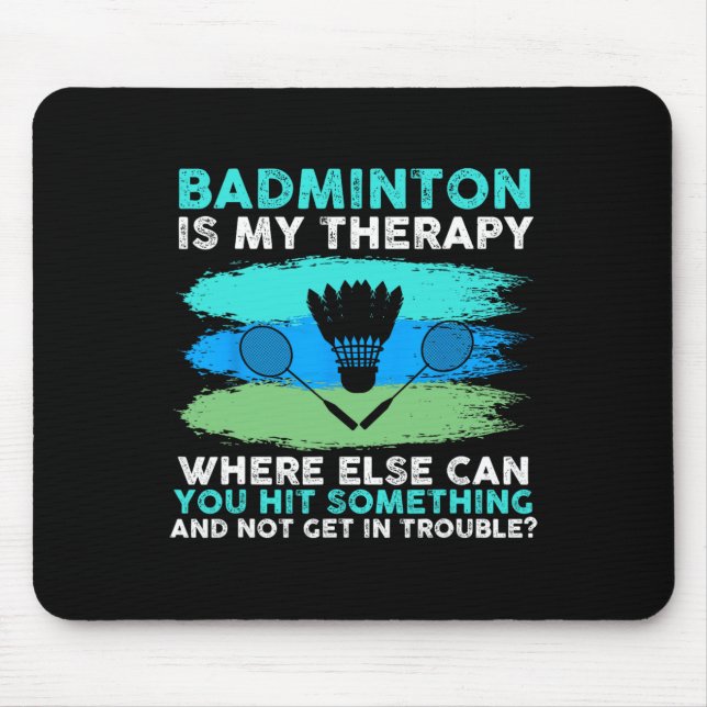 Shuttle Badminton  Mouse Mat (Front)