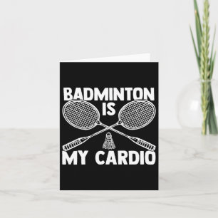 Shuttle Badminton Player 0  Card
