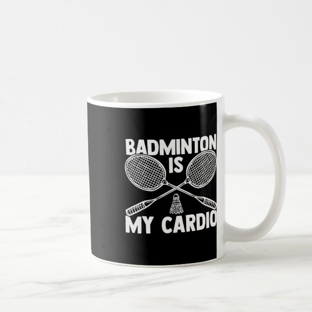 Shuttle Badminton Player 0  Coffee Mug (Right)