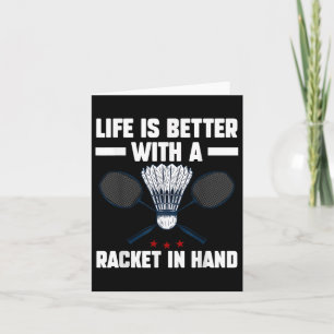 Shuttle Badminton Player 2 Card