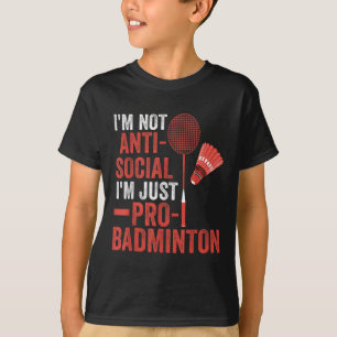 Shuttle Badminton Player 3 T-Shirt