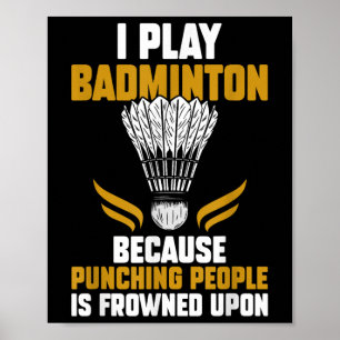 Shuttle Badminton Player _7 Poster