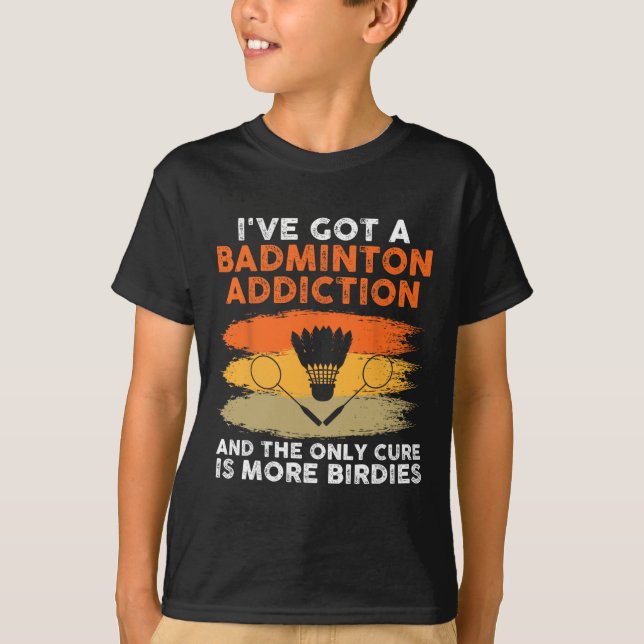 Shuttle Badminton Player 7  T-Shirt (Front)