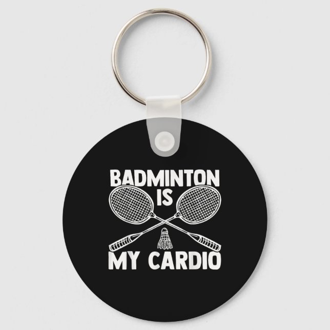 Shuttle Badminton Player 8  Key Ring (Front)