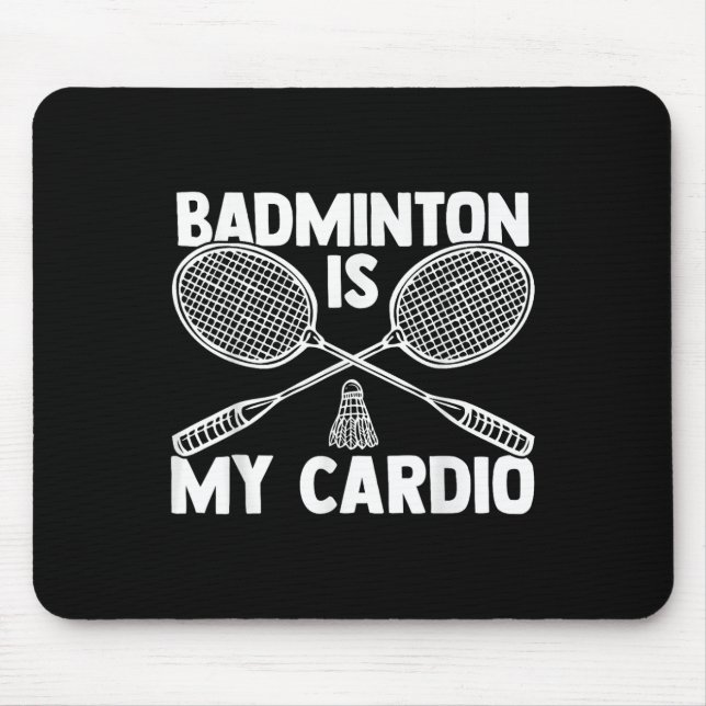 Shuttle Badminton Player 8  Mouse Mat (Front)