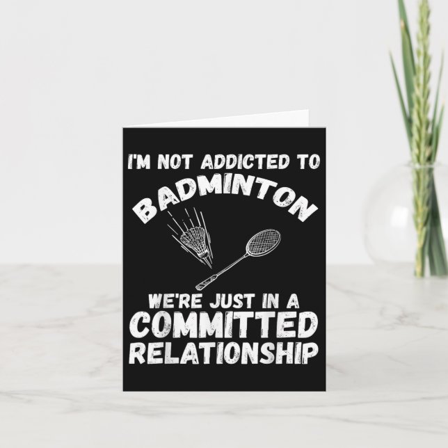 Shuttle Badminton Player 9  Card (Front)