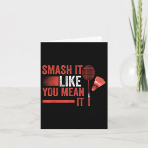 Shuttle Badminton Player  Card