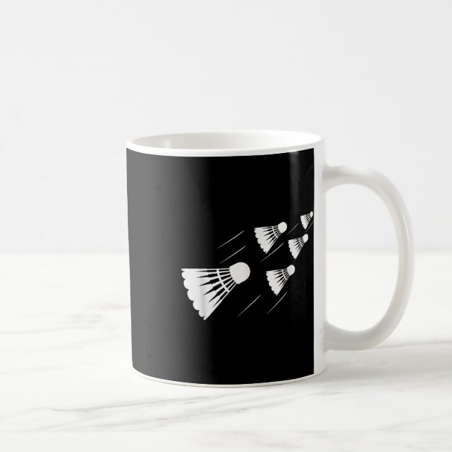 Shuttle Badminton Player  Coffee Mug (Right)