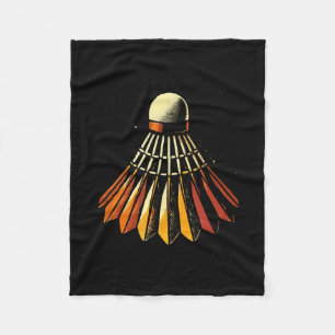 Shuttle Badminton Player Fleece Blanket