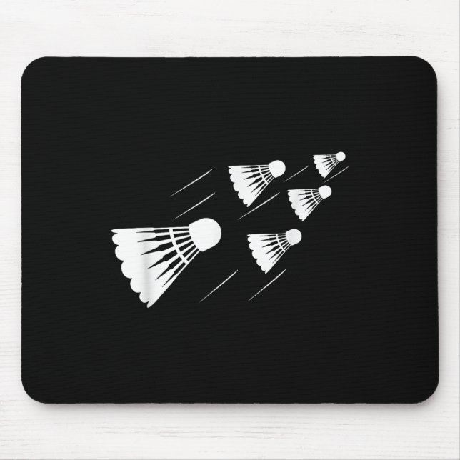 Shuttle Badminton Player  Mouse Mat (Front)