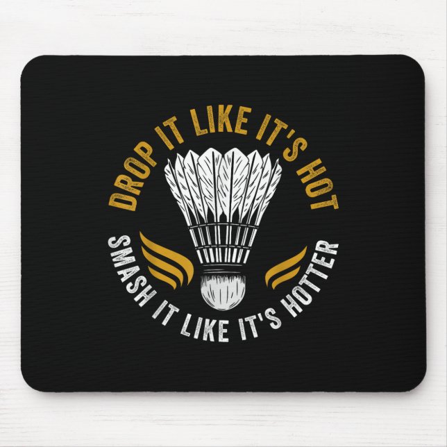 Shuttle Badminton Player  Mouse Mat (Front)