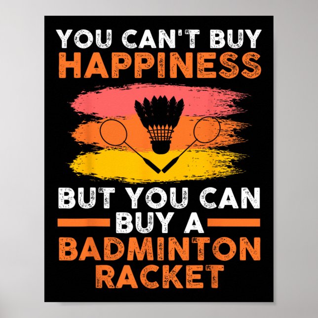 Shuttle Badminton Player  Poster (Front)