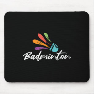 Shuttle Badminton Player Racket Sports Coach Team Mouse Mat