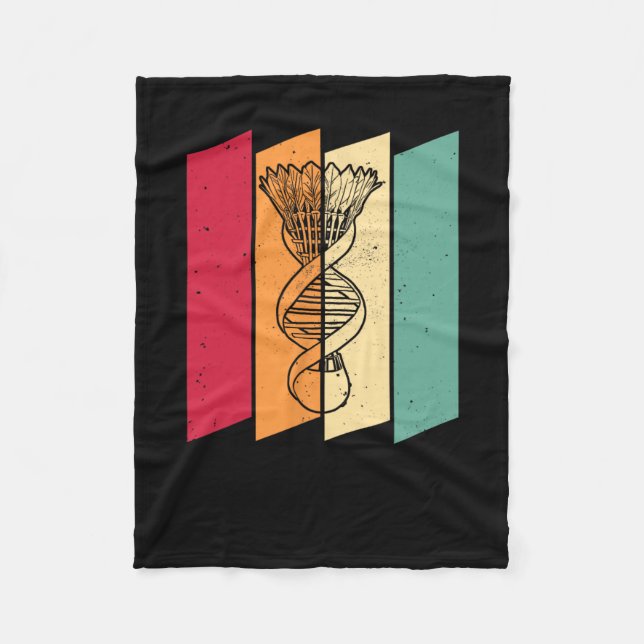 Shuttle Badminton Player Team Court - Its In My Dn Fleece Blanket (Front)