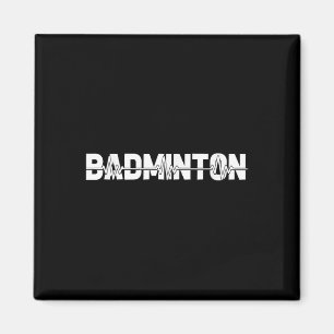 Shuttle Badminton - Racquet Court Player Ekg Heart Magnet