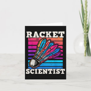 Shuttle Badminton Scientist Card
