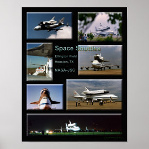 Shuttle collage poster