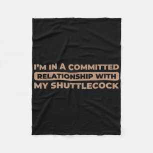 Shuttle Court - Racket Racquet Team Player Badmint Fleece Blanket