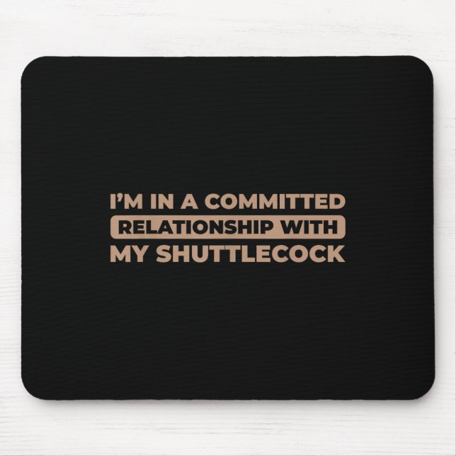 Shuttle Court - Racket Racquet Team Player Badmint Mouse Mat (Front)