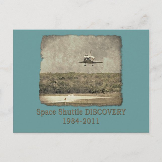 Shuttle DISCOVERY Final Landing Postcard (Front)