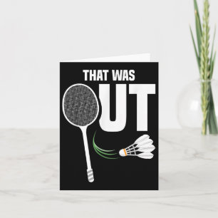 Shuttle Don´t Want Team Shuttle Coach Badminton Card