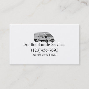 Shuttle Driver Ride Service Business Card