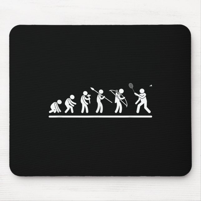 Shuttle Evolution Men Women Funny Badminton  Mouse Mat (Front)