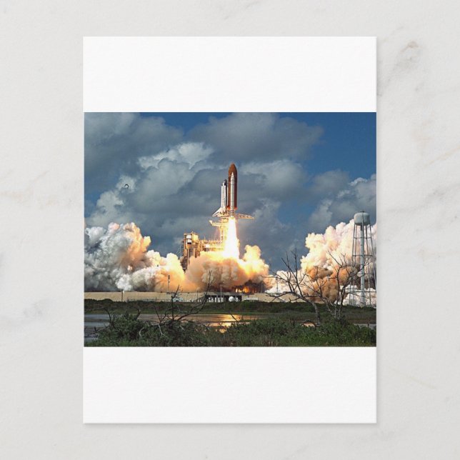 shuttle launch postcard (Front)