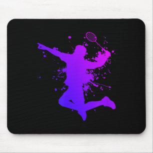 Shuttle Mens Squash Badminton Player Badminton Mouse Mat
