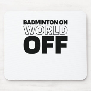 Shuttle Racket - Court Racquet Badminton On World Mouse Mat