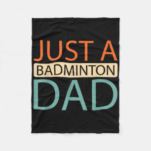 Shuttle Racquet Court - Player Team Just A Badmint Fleece Blanket