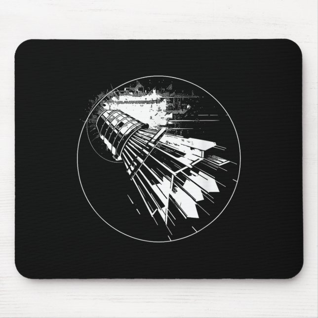 Shuttle Sketch Featherball  Mouse Mat (Front)