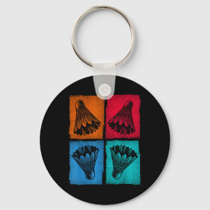 Shuttle Sports Badminton Player Key Ring
