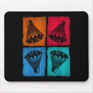 Shuttle Sports Badminton Player Mouse Mat