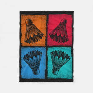 Shuttle Sports Dminton Player 1 Fleece Blanket