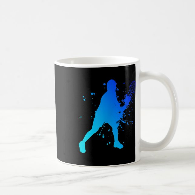 Shuttle Squash Badminton Player  Coffee Mug (Right)