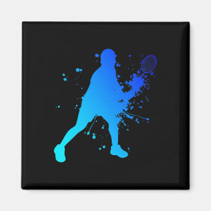 Shuttle Squash Dminton Player  Magnet