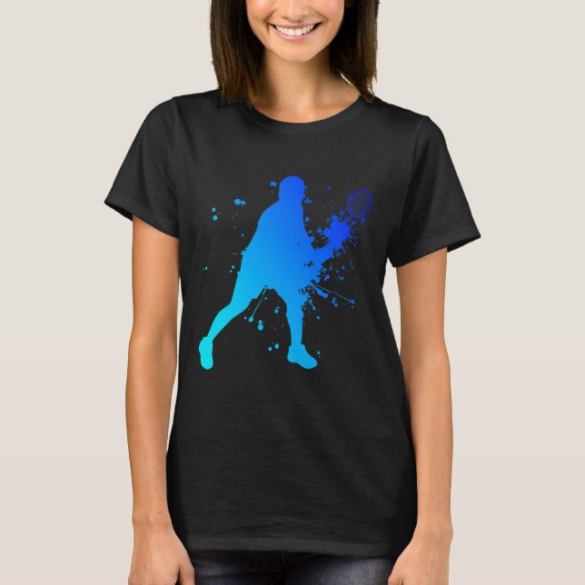 Shuttle Squash Dminton Player  T-Shirt (Front)