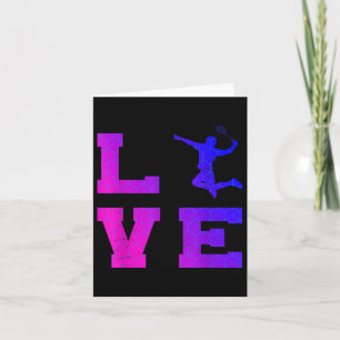 Shuttle Squash Womens Badminton Mens Card