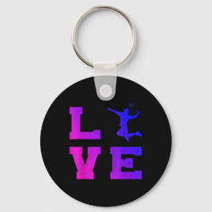 Shuttle Squash Womens Badminton Mens Key Ring
