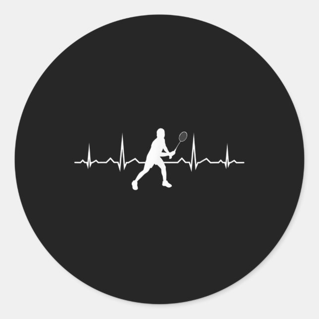 Shuttle Squash Womens Badminton Player  Classic Round Sticker (Front)