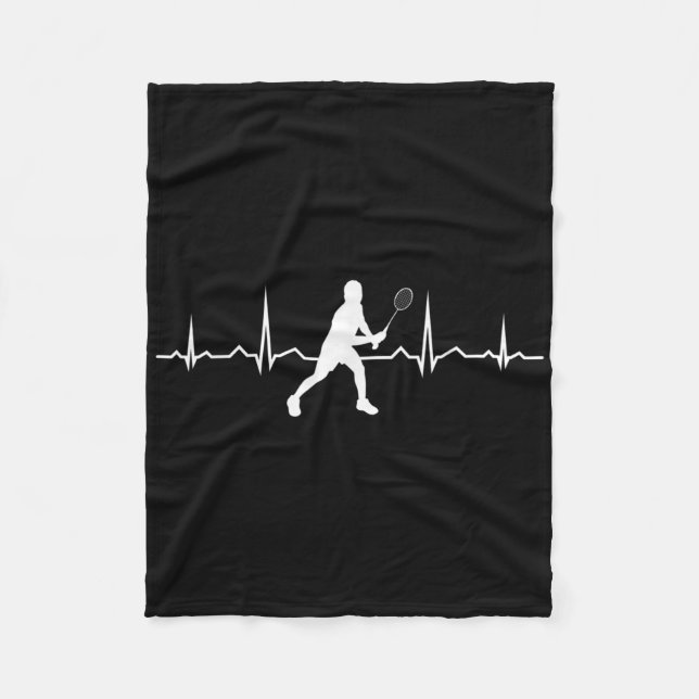 Shuttle Squash Womens Badminton Player  Fleece Blanket (Front)