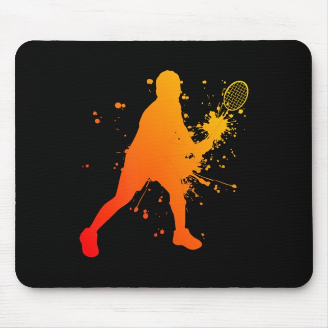 Shuttle Womens Badminton Player Mens Squash  Mouse Mat (Front)