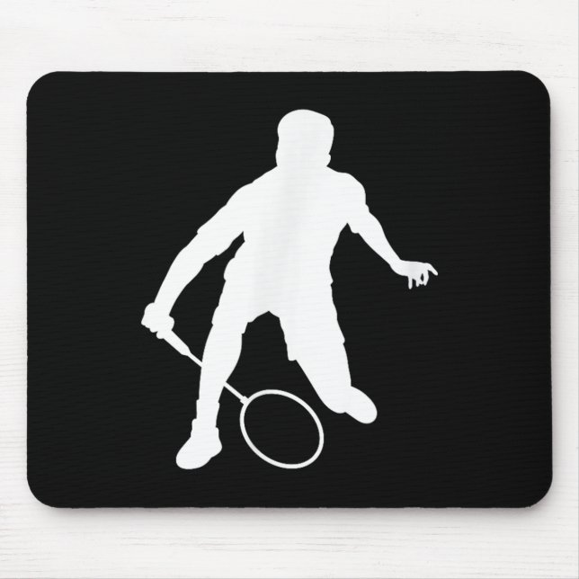 Shuttle Womens Badminton Player Squash Men  Mouse Mat (Front)