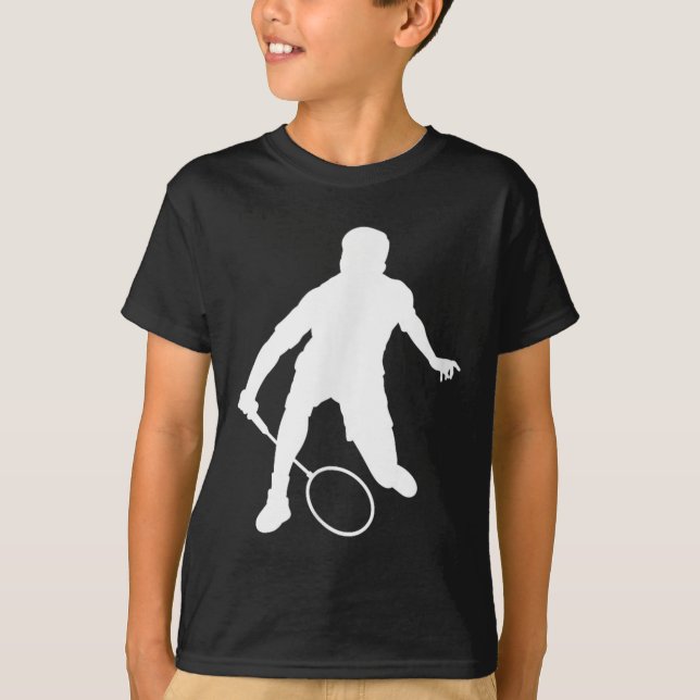 Shuttle Womens Badminton Player Squash Men  T-Shirt (Front)