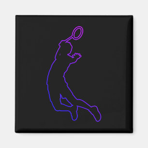 Shuttle Womens Mens Squash Badminton Magnet