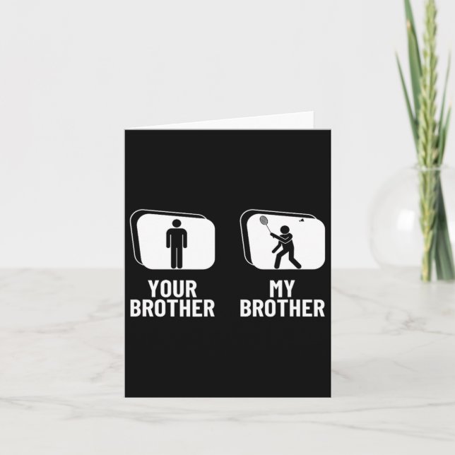 Shuttle Your Brother My Brother Sister Funny Dmint Card (Front)