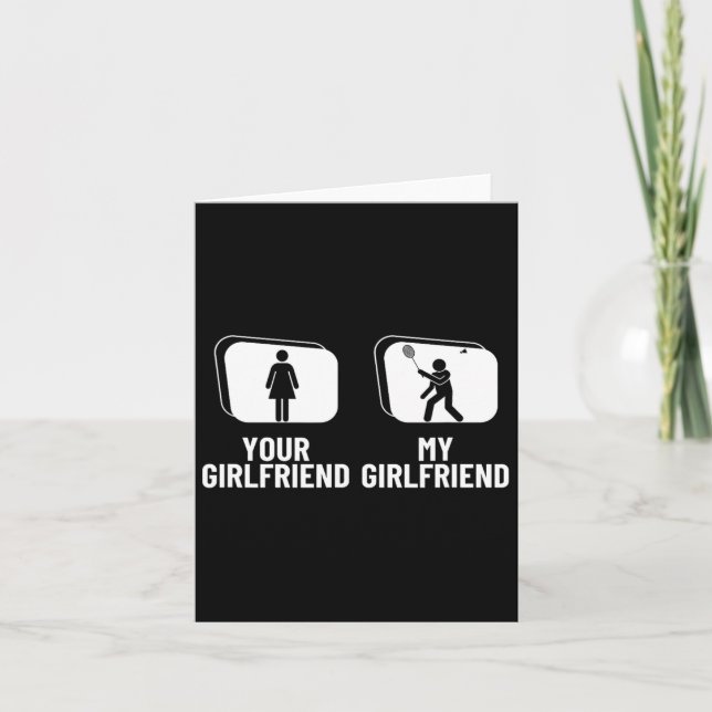 Shuttle Your Girlfriend My Girlfriend Funny Dminto Card (Front)