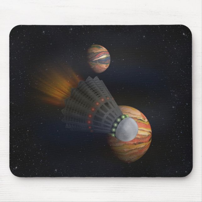 Shuttlecock Space Shuttle Mouse Mat (Front)