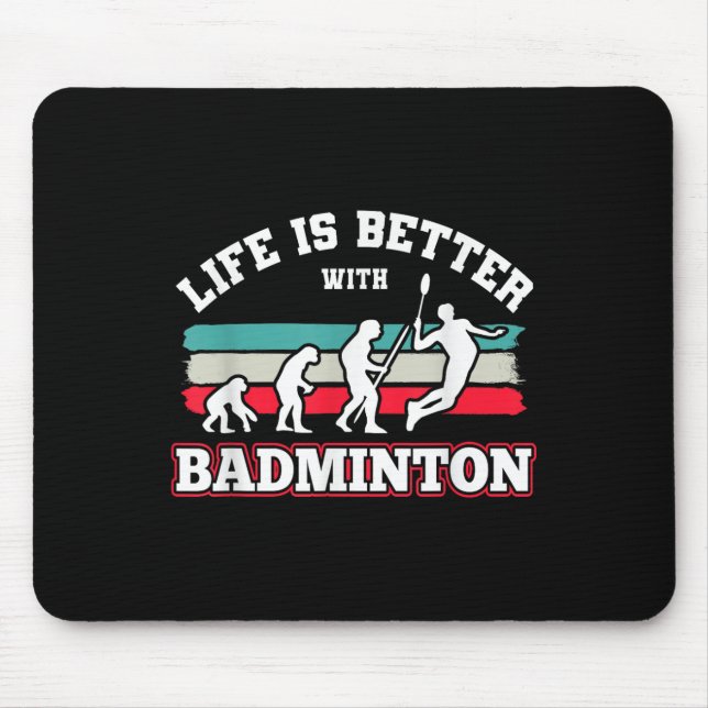 Shuttles Badminton  Mouse Mat (Front)